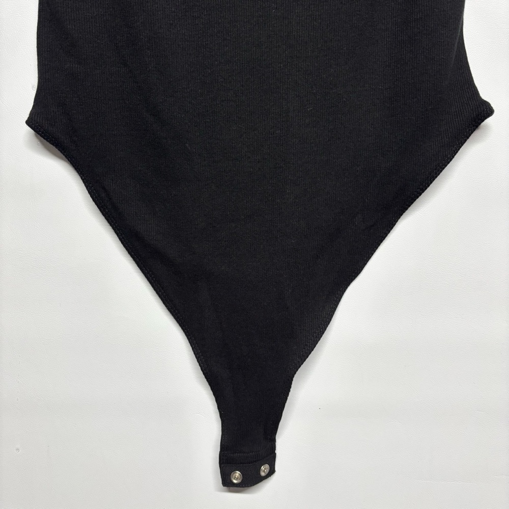 ✨Zara Ruffle Sleeve Bodysuit Black Size L - Picture 9 of 13